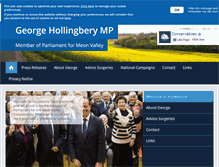 Tablet Screenshot of georgehollingbery.com